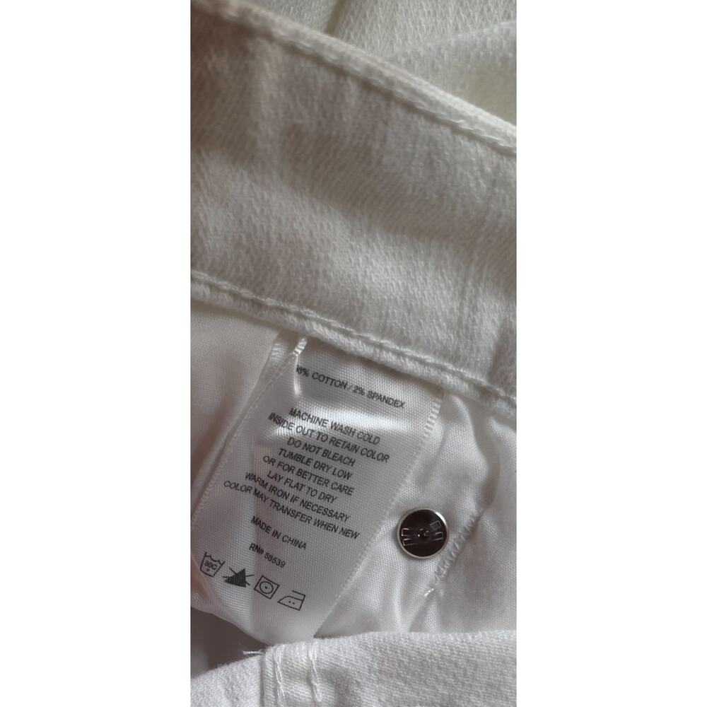 Kut from the Kloth Sienna Skinny White Jeans Size 6 Mid Rise Slimming - Picture 4 of 7